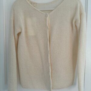 Sezane Gilet Gaspard Cardigan Sweater (Ecru)
